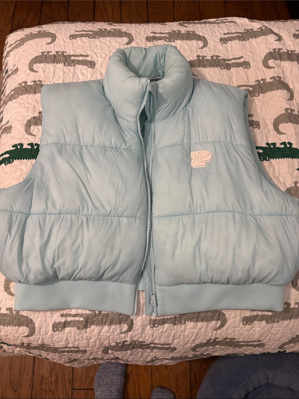 PINK Victoria's Secret Light Blue Puffer Vest